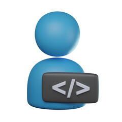 3D Programmer Illustration