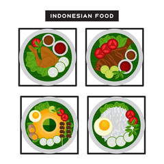 Indonesian Food Vector Illustrations & Vectors