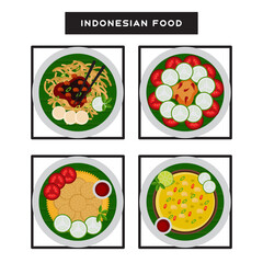 Indonesian Food Vector Illustrations & Vectors