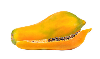 papaya isolated on transparent png