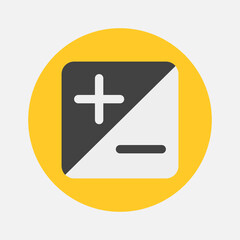 Obraz premium Exposure icon in flat style about camera, use for website mobile app presentation