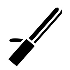 hair roller glyph icon