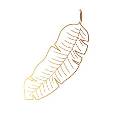 Gold leaf illustration 