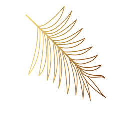 Gold leaf illustration 