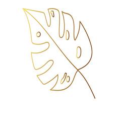 Gold leaf illustration 