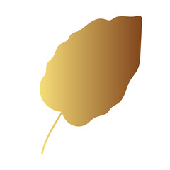 Gold leaf illustration 