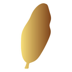 Gold leaf illustration 