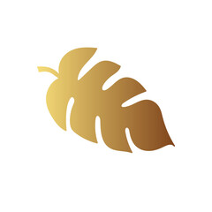 Gold leaf illustration 