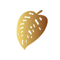 Gold leaf illustration 