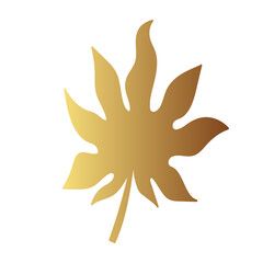 Gold leaf illustration 