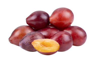 Plums plum prunes  fruit isolated on  transparent png