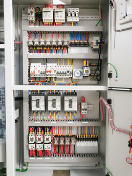  Electrical parts in low voltage switchboard.