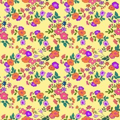 Seamless Abstract Flowers Pattern. Elegant Floral Pattern.