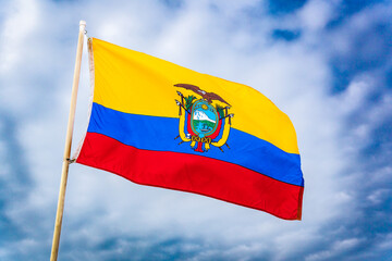 National Flag of the Republic of Ecuador - 564441129