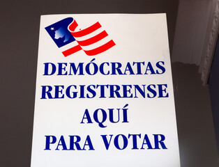 Registration Station for Spanish Speaking Democrats - 564441190