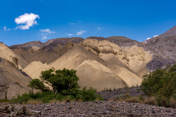 mountains of the argentine north of salta and jujuy in argentina