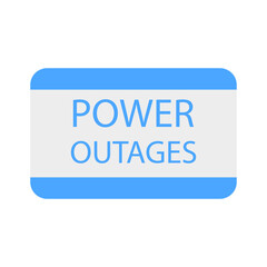 Power outages. Stock Image. Vector illustration.