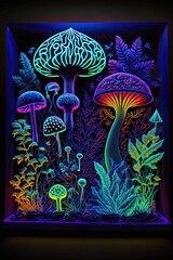 BLACKLIGHT Space MUSHROOM