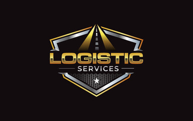Illustration graphic vector of logistics and delivery services company logo design template