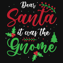 Christmas typographic tshirt design 