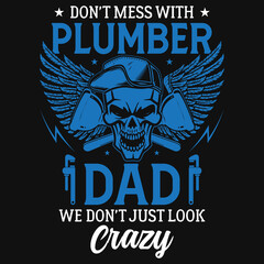 Plumber graphic tshirt design 