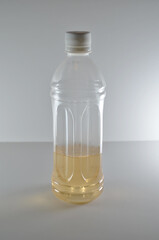 The Natural sunflower oil in a bottle