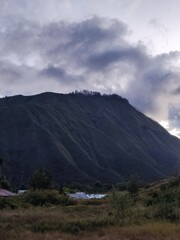clouds over the mountain