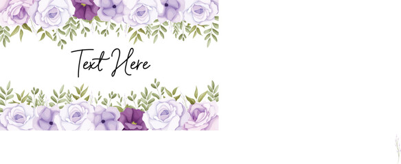 beautiful floral background with soft purple flowers