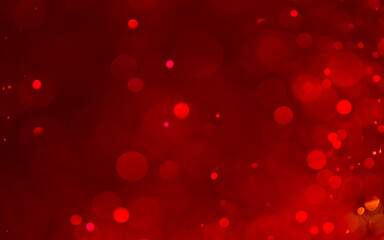 Valentine’s red bokeh glitter background Ideal as wallpaper, card,wedding, Christmas theme, banner, advertising, web banner etc., 