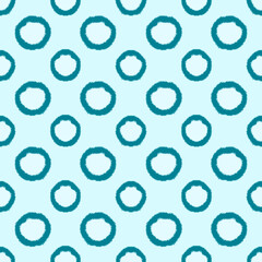 Fabric seamless pattern with polka dot on pale green background.