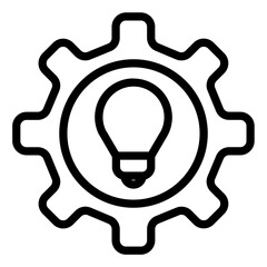 strategy idea outline icon