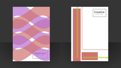 Vector illustration. A minimalistic colourful cover. Vector line gradient halftone. Design business cards, invitations, gift cards, flyers ,brochures.