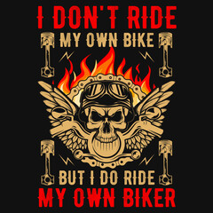Motorcycle riding tshirt design