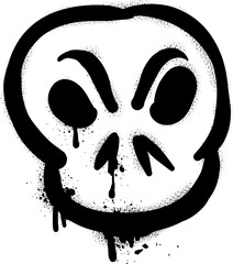 Ghost face spray paint