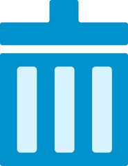 ゴミ箱のシンプルなピクトグラム