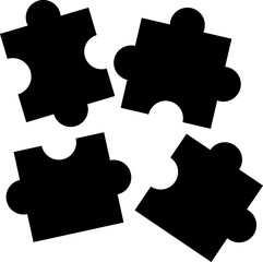 パズルのシンプルなイラストアイコン