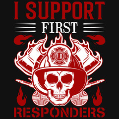 Firefighters tshirt design