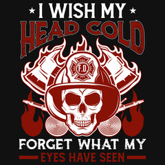 Firefighters graphic tshirt design