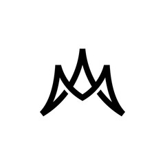 am, m logo concept