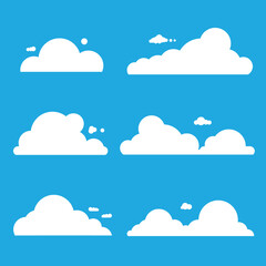 cloud set vector icon - 564452516