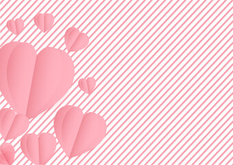 Happy valentine's day card hearts background - 564452595