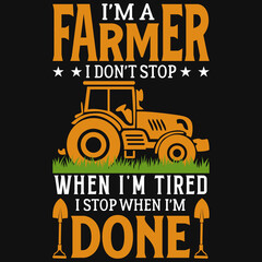 Fototapeta na wymiar Farmer's tshirt design