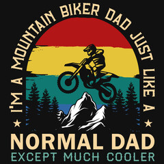 Mountain biking tshirt design