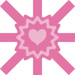 Icons heart minimal  with heart