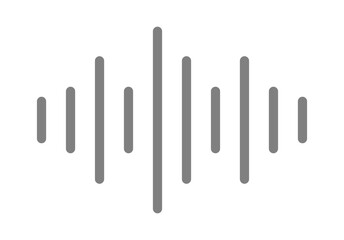 Sound Wave Music Volume Icon Symbol for Logo, Apps, Pictogram, Website or Graphic Design Element. Format PNG
