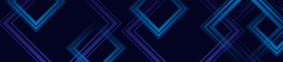 Obraz premium blue abstract light effect geometric technology background internet binary code computer matrix information