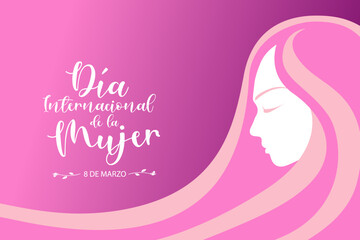 Día internacional de la mujer, 8 de marzo - obrazy, fototapety, plakaty