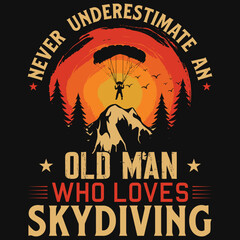 Skydiving tshirt design