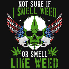 Weed graphic tshirt design