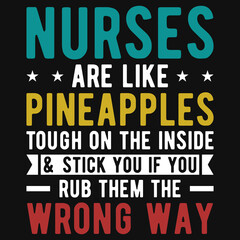 Obraz premium Nurses tshirt design